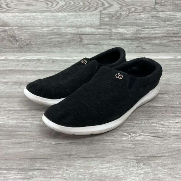 Merinos Dark Gray Casual Wool Knit Slip On Lightweight Shoes Size 9 - Picture 1 of 7